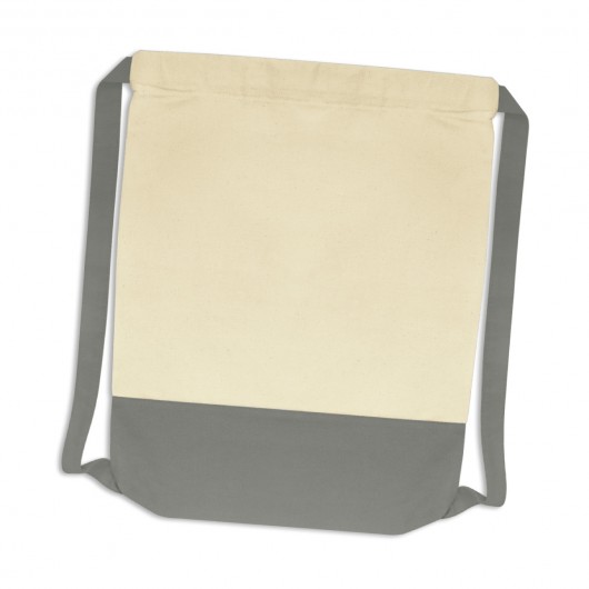 Cotton Drawstring Backsacks Grey